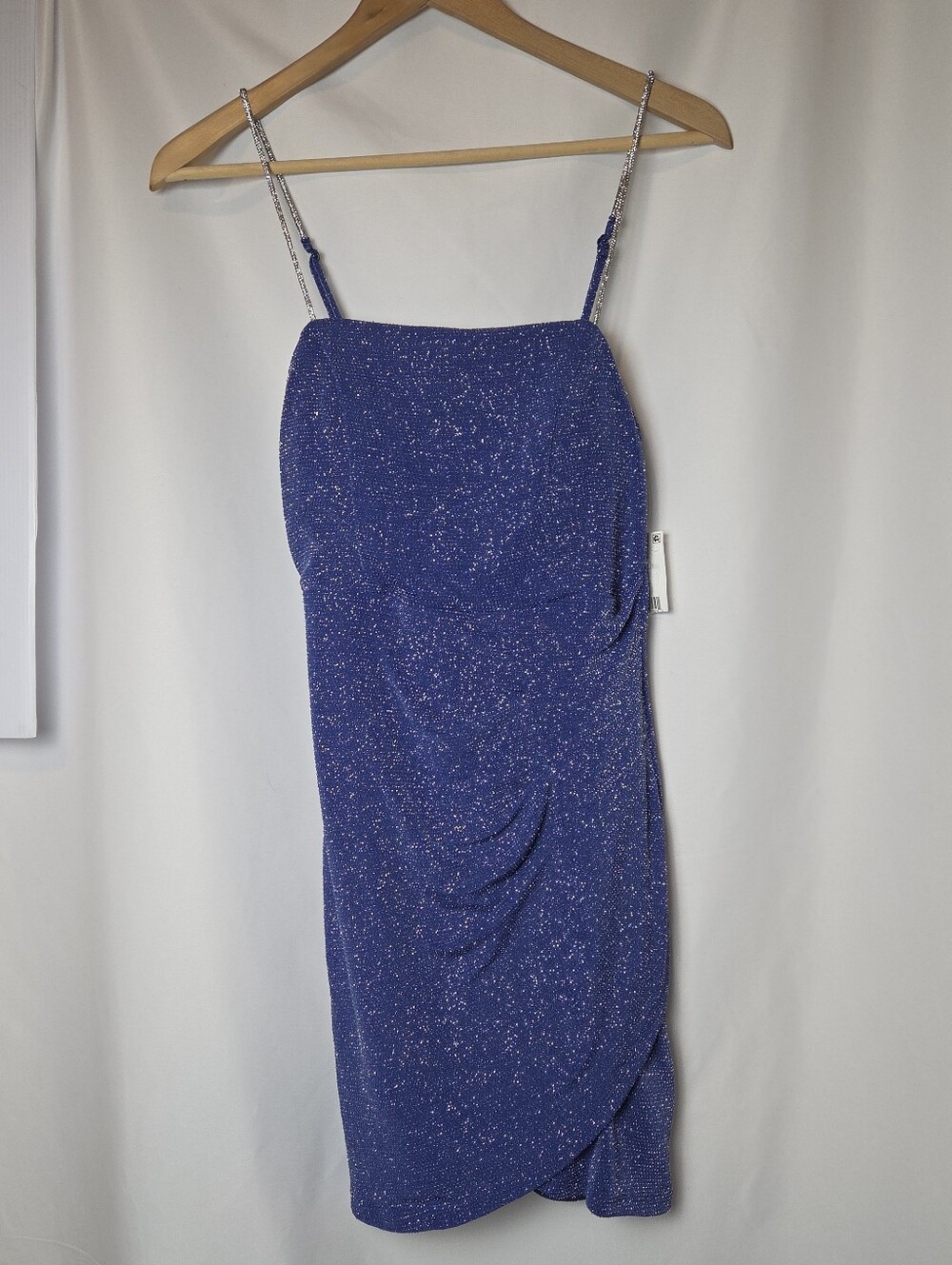 Midnight Doll Blue Shimmer homecoming dress, size M